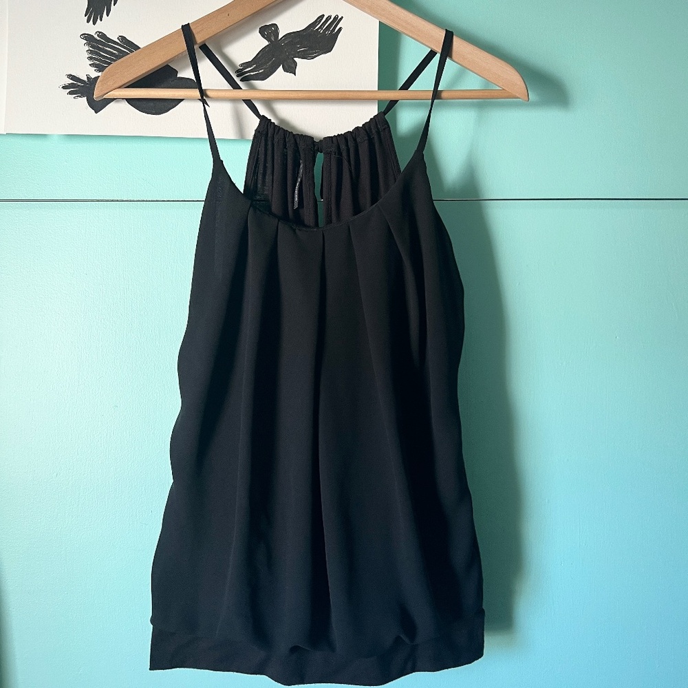 Black Maurices Dressy Halter Top Size Small